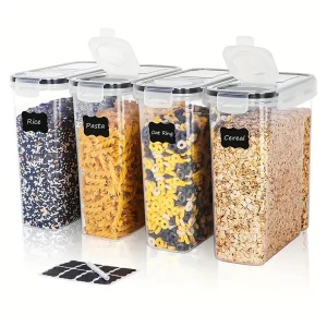4pcs4l  Large Food Storage Containers With Lids,
