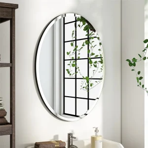 50/60 Length Oval Frameless Bathroom Mirror