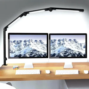 LED Desk Lamp with Clamp Color Modes & 5 Brightness